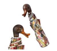 Kortran Retro duck head umbrella, duck umbrella, ultra-light folding creative sunny and rainy umbrella, folding, compact, umbrella princess, UV protection for women,
