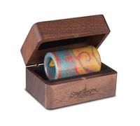 Koru Ceramic Guitar Slide Bundle - Earthy Blues & Spirals, Handcrafted Pay in Full Short