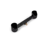 Korum Adjustable Butt Cup Buzz Bar | Ideal for Fishing Rods High | Holds Rod Butt Securely | Adjustable Angle | Rubber Locking Gromit | Drainage Holes | Strong Brass Thread | Code K0360088