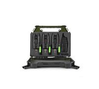 Korum Alarm Set KBI-R Bite Indicator Receiver 3-Rod Fishing Presentation Kit