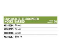 Korum Allrounder Barbed Single Eyed Hook