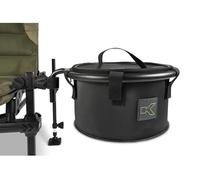 Korum Anychair EVA Bowl & Riddle | Coarse Fishing Riddle for Groundbait, Maggots or Worms | 3.5mm Rubber Mesh | Dia. 25cm x 15cm | Fits X25 and S23 Accessory Chairs | Inserts Supplied | Code K0300048