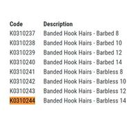 Korum Xpert Banded Hook Hairs Size 10 Barbless Qty 5 (k0310242)