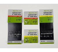 "Korum Big Fish Quickstop Hair Rigs Barbed Or Barbless: 4"" Barbed 12"
