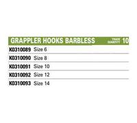 Korum Supersteel Grappler Hooks: Barbless 14