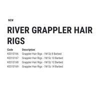 Korum Grappler Hair 1 M Barbed Tied Hook