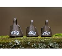 Korum Pinch-On Plummet 40g x2 | Float Fishing Plummets | Attach Anywhere on the Line | Ideal for Setting Depths in Flowing water to Fish Overdepth | Oversized Eye | Silicone for Hook | Code K0310281