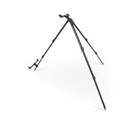 Korum Progress Compact River Tripod | Fishing Tripod Rod Rest | Extremely Stable with Anti-Twist Construction | Extendable Frame and Front Legs | Quick Release Adjustable Buzz Bars | Code K0360081