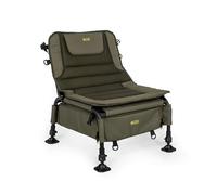 Korum Progress Ruckchair SS | Steel Framed Chair and Compact Flatbed Carryall in One | Large Below Seat Storage Space with 3 Entry Points | Rear Slot Pocket | D Loops for Mats and Nets | K0300058