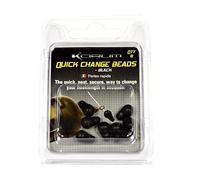 Korum Quick Change Beads Black Qty 8 (Standard)