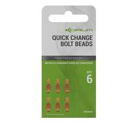 Korum Quick Change Bolt Beads Qty 6 | Feeder Fishing Quick Change Bead for Hooklengths | Safe Semi-Fixed Bolt Rig | Compatible with All In-line Feeders | Camo Fleck Colour | Code K0310375