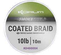 Korum Smokeshield Coated Braid Line 10m Spool Camo Fishing (20lb)