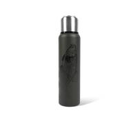 Korum Thermal Flask Tench 1 Litre | Compact and Lightweight | Classic Tench Artwork by Steve Phillips | Ideal Fishing Gift | Stainless Steel | Keeps Drinks Hot 24hrs or Cold 36hrs | Code K0310271