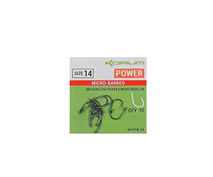 Korum Xpert Barbless Hooks Power Specimen or Specialist: Power Size 14