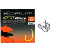 Korum Xpert Power Micro-Barbed Hooks Size 6 Qty 10