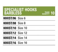 Korum Xpert Specialist Barbless Single Eyed Hook
