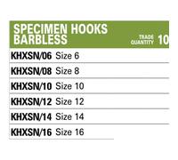 Korum Xpert Specimen Barbless Single Eyed Hook