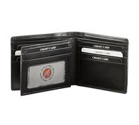 KORUMA Leather Wallets for Men UK, RFID Wallet Credit Card Holder, 10 Card Slots, ID Window and Note Section, Mens Gifts