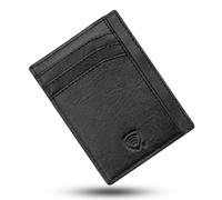 KORUMA RFID Blocking Credit Card Holder Small Slim Thin & Minimalist Leather Wallet with Contactless Card Protection - KUK63TBBL