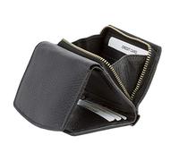 KORUMA Small RFID Blocking Purses for Women - Quality Red Wallet for Women Zip Around Coin Pocket - 100% Certified Contactless Oyster Credit Card Protection - Gift Boxed KUK-10PNBL