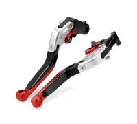 KORVANT Clutch Brake levers Brake Clutch Lever for Honda MSX 125 for GROM CB190R CB500F CB500X CB 300F CBR 250R 300R 500R(Red Silver)