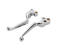 KORVANT Clutch Brake levers Brake Clutch Levers for Harley for Touring for Road King Street Glide Softail for Sportster Fat Bob Dyna(Chrome)