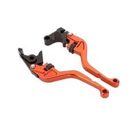 KORVANT Clutch Brake levers Motorcycle 158mm Short 7/8" Thumb Roller Brake Clutch Levers for Yamaha YZF R1 04-08 R6 05-16(Orange)