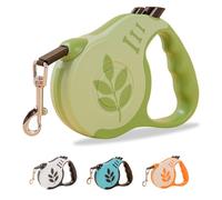 Korvanta Retractable Dog Leash with Non-Slip Handle, 10 FT Automatic Telescopic Tractor with Atuo Locking Botton，Durable Pet Tape for Small and Medium-Sized Dogs Green