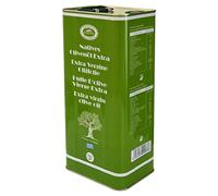 KORVEL Premium Greek Extra Virgin Olive Oil, 5 Liter Tin - Cold Pressed EVOO from Koroneiki Olives - Ideal for Cooking, Salads & Marinades