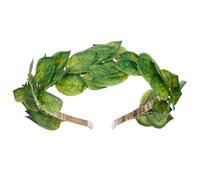 KorViSHOW Greek Laurel Crown Headband - Leaf Elf Crown Headbands Roman Goddess Headpiece for Women Men Renaissance, Green, 1 Count (Pack of 1)
