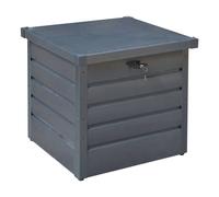KORVIXA 200L Large Outdoor Garden Storage Box in Grey | Size: 100 cm x 100 cm KORVIXA Grey 100 cm x 100 cm
