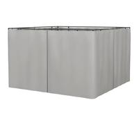 KORVIXA 3 x 3(m) Universal Gazebo Replacement Sidewall Set in Grey | Size: 100 cm x 100 cm KORVIXA Grey 100 cm x 100 cm