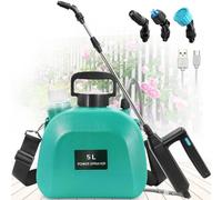 KORVIXA 5L Garden Pressure Sprayer Knapsack Electric Pump in Green | Size: 1kg KORVIXA Green 1kg