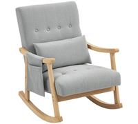 KORVIXA Light Grey Upholstered Accent Armchair | Size: 100 cm x 100 cm KORVIXA Light Grey 100 cm x 100 cm