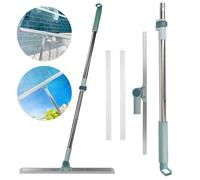 KORVIXA Magic Silicone Broom Lengthen Floor Cleaning Squeegee in Silver | Size: 100 cm x 100 cm KORVIXA Silver 100 cm x 100 cm