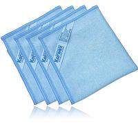Korwex Window Cleaning Cloth, Glass Cleaning Cloth, Streaks Schatches Free. (Blue 4 Pack)
