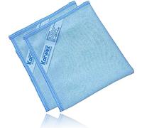 Korwex Window Cleaning Cloth, Glass Cleaning Cloth, Streak Free, Blue (Pack of 2)