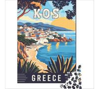 Kos in Greece jigsaw puzzles1000 pieces | gentle relaxing activity for patients to pass the time quietly while recovering at home from illness50x75cm