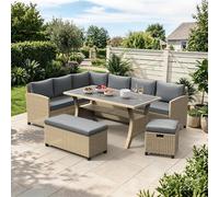 Kos Rattan Garden Corner Sofa Set