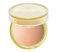 Kosas Sun Show Glowy Warmth Baked Bronzer - Contouring Powder for Cheekbones, Nose & Jawline - Enriched with Concentrated Fatty Acids - Talc-Free, Vegan & Hypoallergenic - Waves