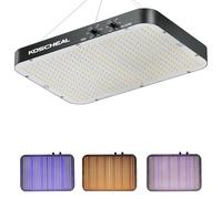 KOSCHEAL KC3000 300W LED Grow Light, 3 Modes, 2.9 µmol/J | Full Spectrum with IR. Dual Knob 0-100% Dimming. Daisy Chain up to 3 Lights. Built-in Fan. Ideal for 3x4/4x4 ft Grow Tents.