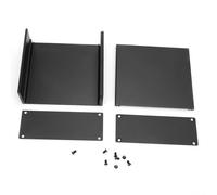 KOSDFOGE Aluminum Circuit Board Instrument Cooling Box DIY Project Enclosure Case for Electronic Aluminum Black 1.57 * 4.33 * 3.94in