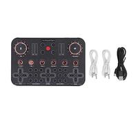 KOSDFOGE Live Sound Card Voice Changer Professional Soundboard Bluetooth Audio Mixer for Guitar Recording Gaming Streaming Singing