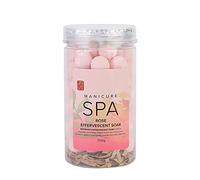 KOSDFOGE Nail Spa Balls, Hand Effervescent Balls, Nail Spa Effervescent Balls Remove Dead Cuticles Moisturize and Rejuvenate Skin (Rose)