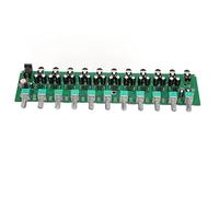 KOSDFOGE Stereo Headphone Amplifier Multifunction 10 Channels 1 Input 10 Output Headphone Amplifier Splitter DC12-24V
