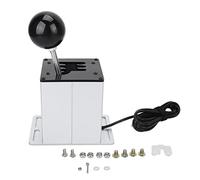 KOSDFOGE USB Gear Shifter PC USB Simulation Game H Gearshifter Compatible with ATS ETS Dust WRC Sim Racing Games Logitech G29 G27 G25 White