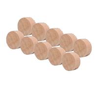 KOSDFOGE Wood Colour Cork Trombone Water Key Spit Valve Cork Pad Instrument Accessory Replacement Set Kit 10Pcs
