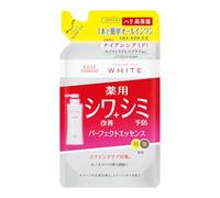 KOSE Moisture Mild White Wrinkle Care Perfect Essence Refill 200ml 3-in-1 All-in-One (Toner + Serum + Emulsion) | Niacinamide Fragrance-Free Made in Japan
