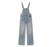 KOSFESFJHD Loose Fit Casual Jumpsuit Women's Spring Autumn Korean Denim Overalls-LightBlue08-Medium