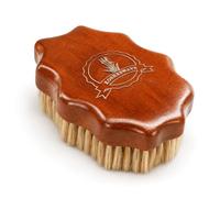 Kosher Palm Wave Brush for Men, Vegan Agave Bristle Detail Brush, No Handle Oval Design for Edges and 360 Waves, Curly Coarse Hair, Pocket Size